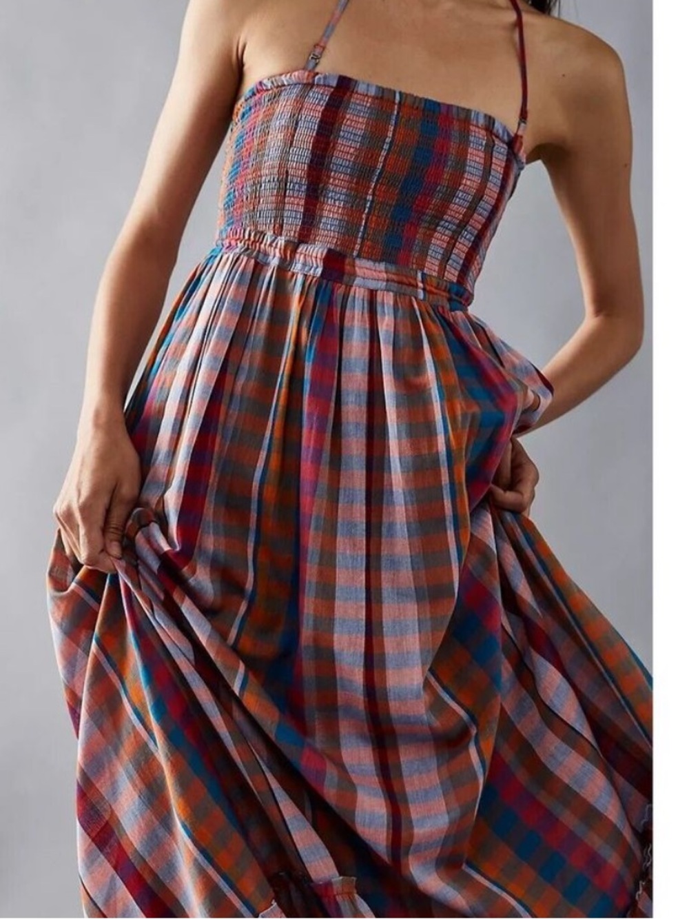 Free People Plaid Extratropical Maxi Dress - Picture 3 of 13